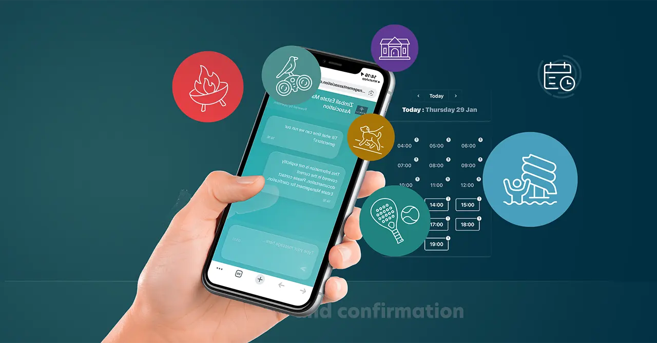 Amenity and facility booking in the Openitem app