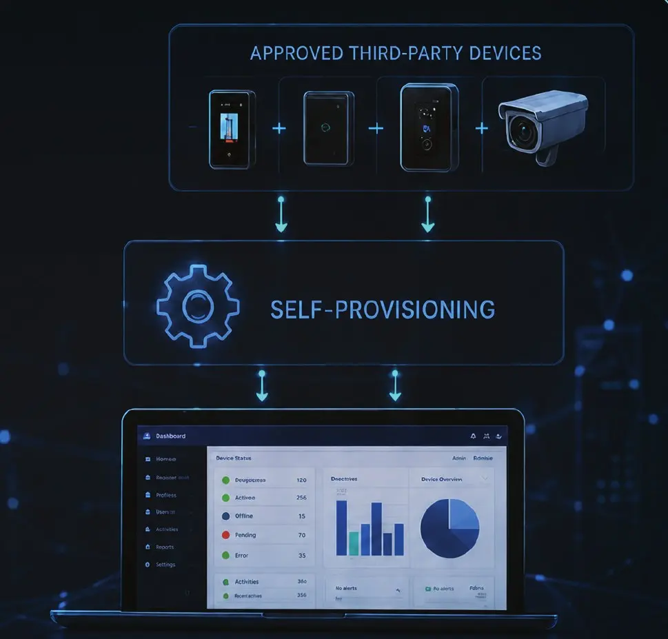 Self-provisioning and third-party device acquisition