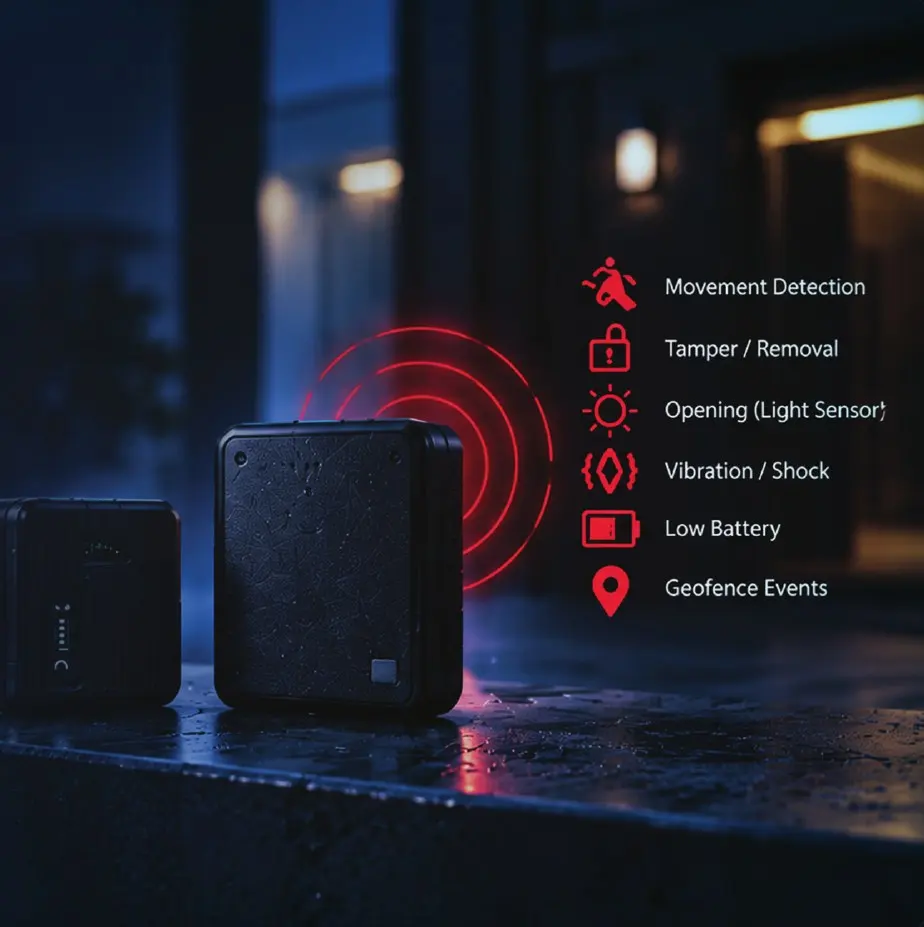 Movement and tamper alerts